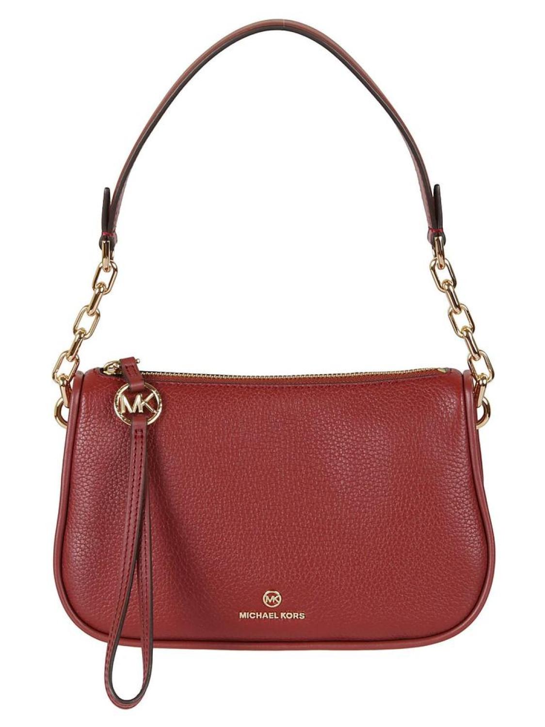 Michael Michael Kors Logo Plaque Zip-Up Shoulder Bag