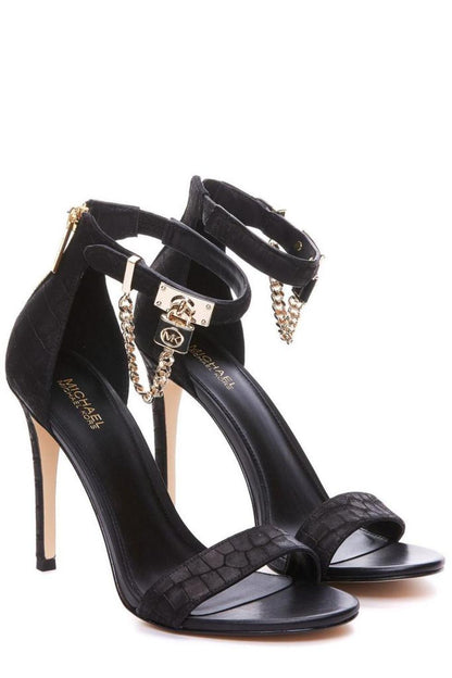 Michael Michael Kors Hamilton Chain Embellished High Heel Sandals