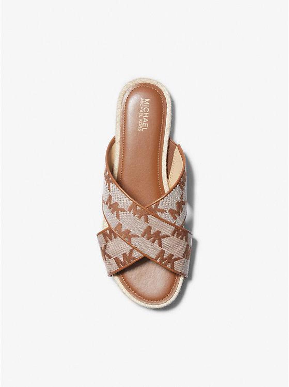 Jolie Logo Jacquard Espadrille Sandal