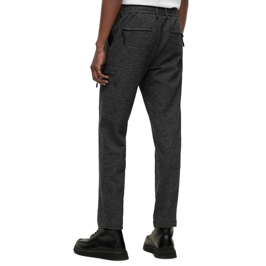 Men's Cargo Pockets Herringbone Trousers