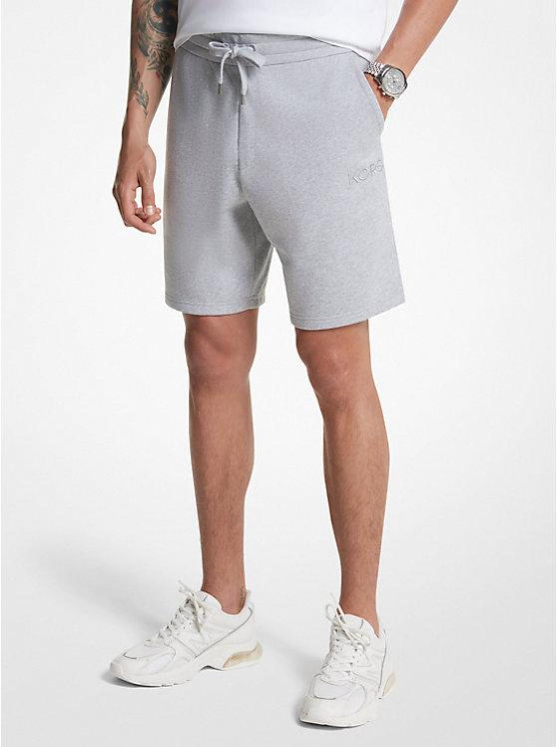 French Terry Cotton Blend Shorts