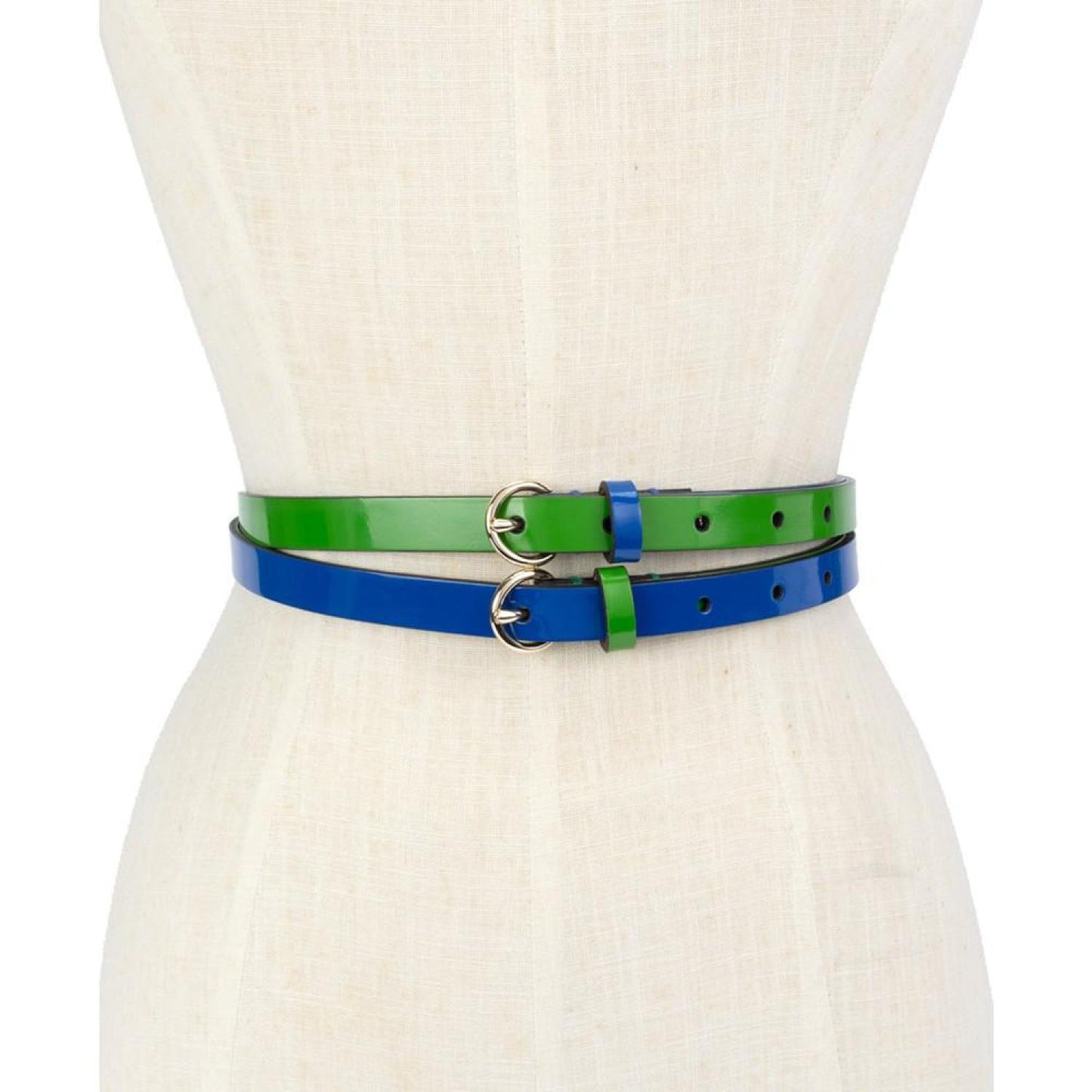 Women's 2-Pc. Patent Leather Belts