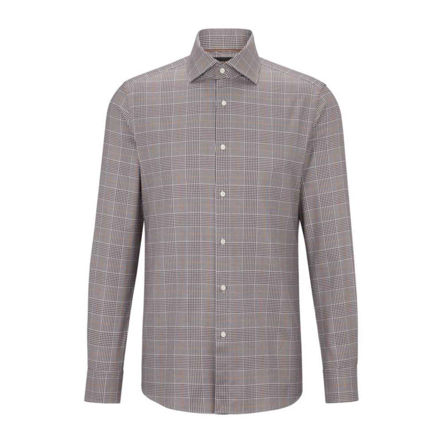 Slim-fit shirt in checked cotton