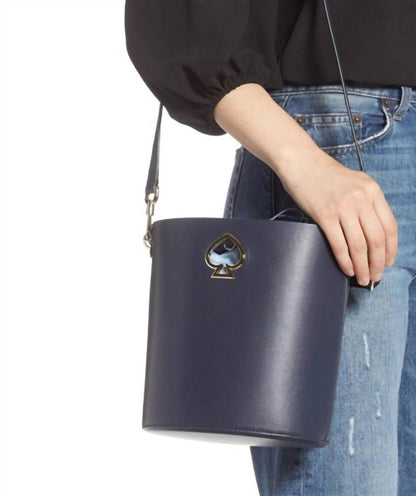 Suzy Small Bucket Bag In Blazer Blue