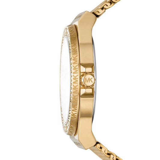 Women's Lennox Three-Hand Gold-Tone Stainless Steel Bracelet Mesh Watch, 37mm