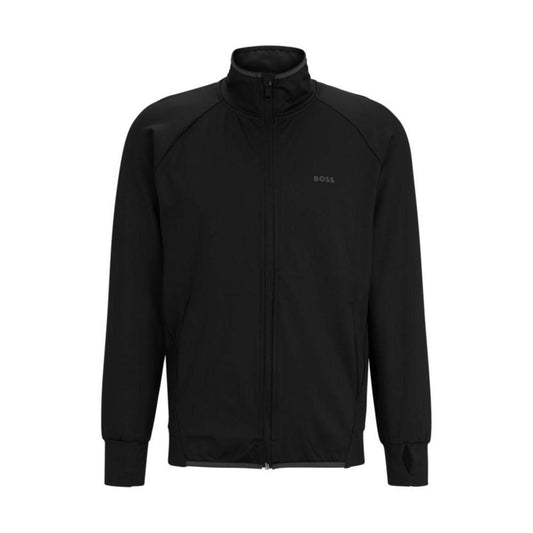 Zip-up sweatshirt in active-stretch fabric