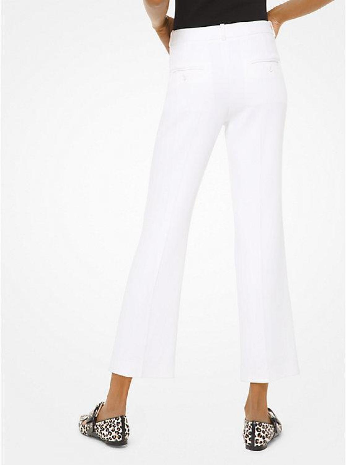 Double Crepe Sablé Straight-Leg Trousers