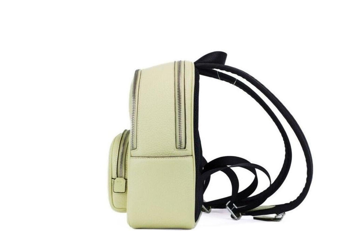 COACH Mini Court Pale Lime Pebbled Leather Shoulder Backpack Women's Bag