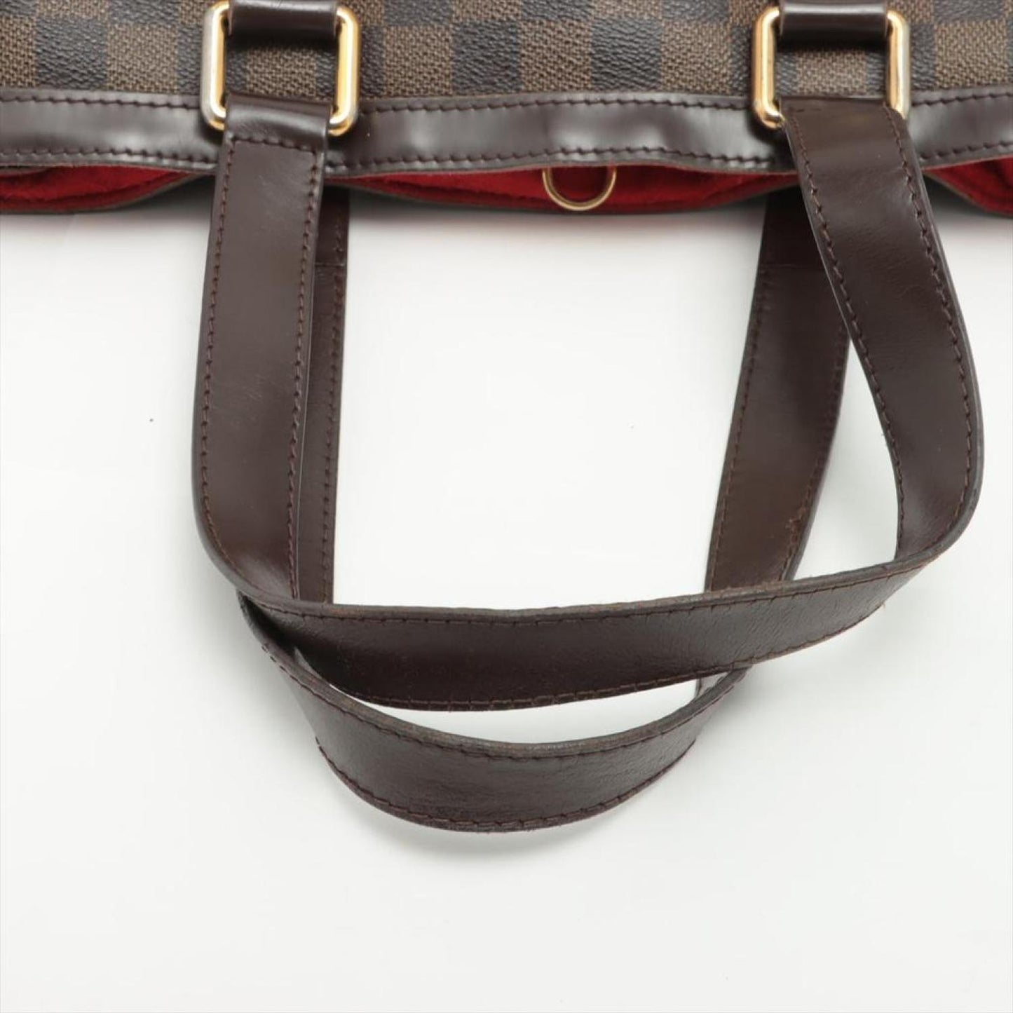 Louis Vuitton Damier Ebene Canvas Leather Hampstead PM Tote Bag