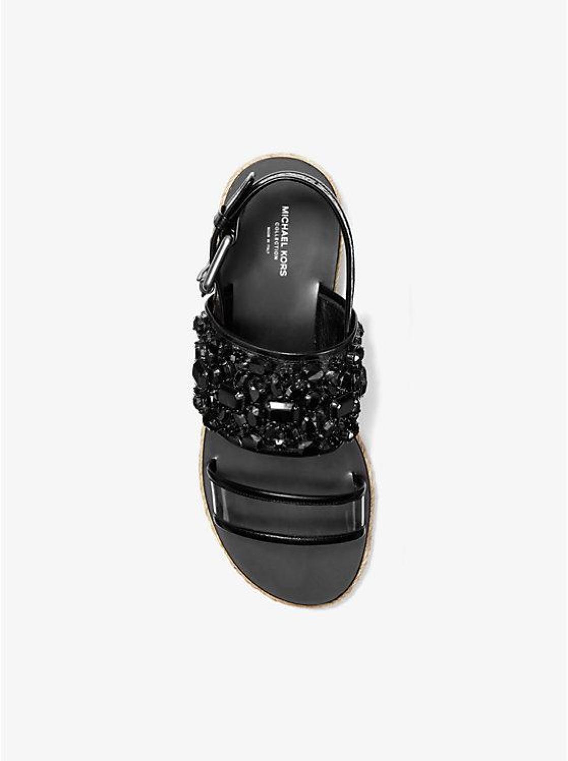 Lafayette Embellished Snakeskin Sandal