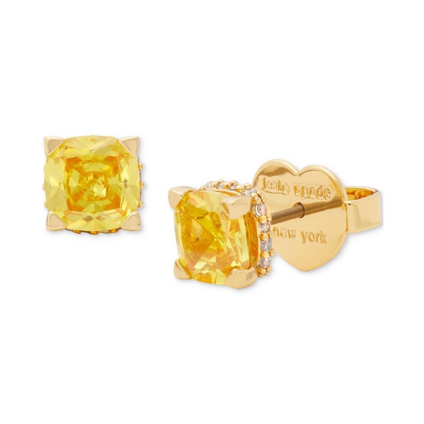 Little Luxuries Pavé & Crystal Square Stud Earrings