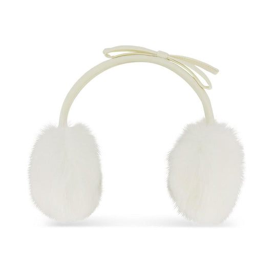 Women's Faux Fur Bow-Trim Earmuffs