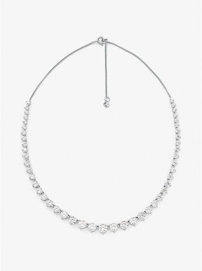 Sterling Silver Crystal Necklace