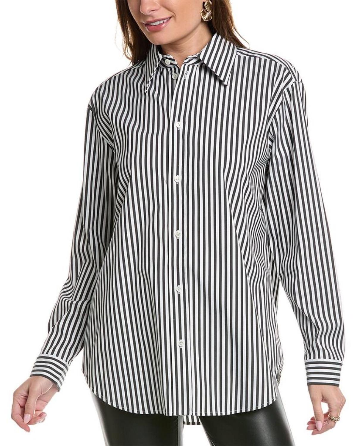 Michael Kors Collection Side Button Convertible Shirt