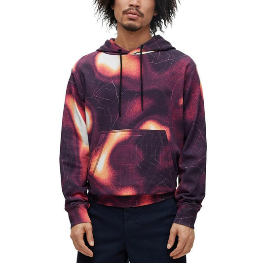 Men's Cotton-Terry Hoodie with Heat-Map Print