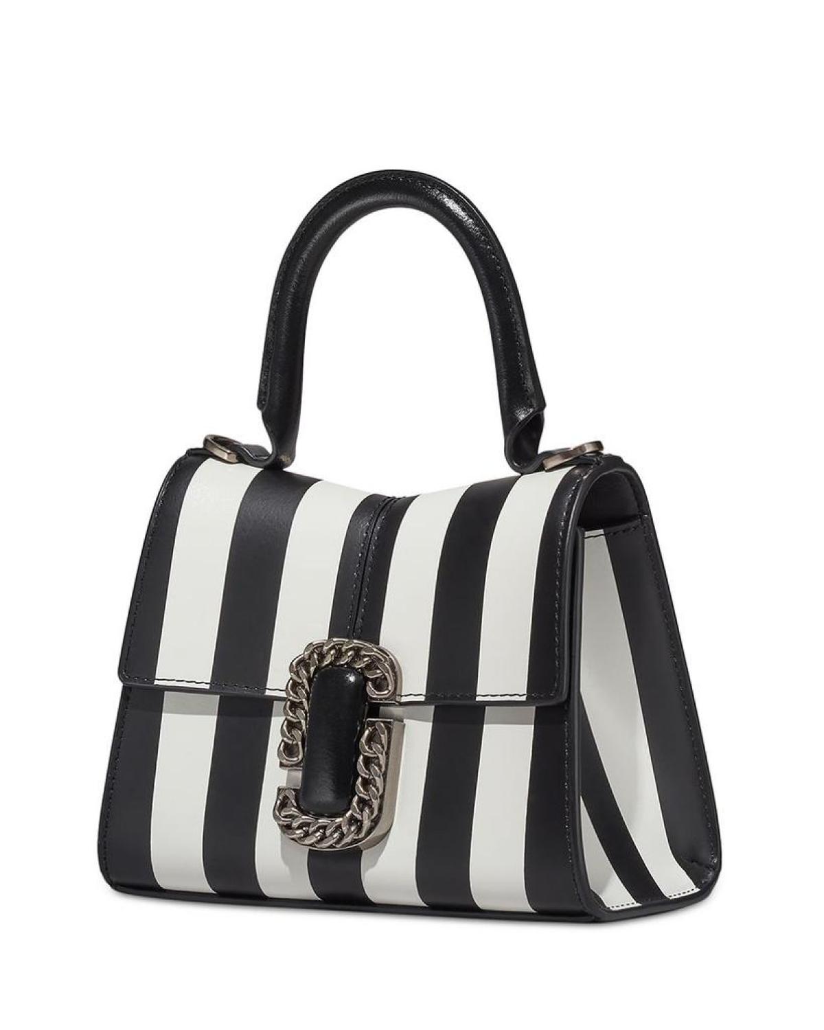 The Striped St. Marc Mini Top Handle Bag