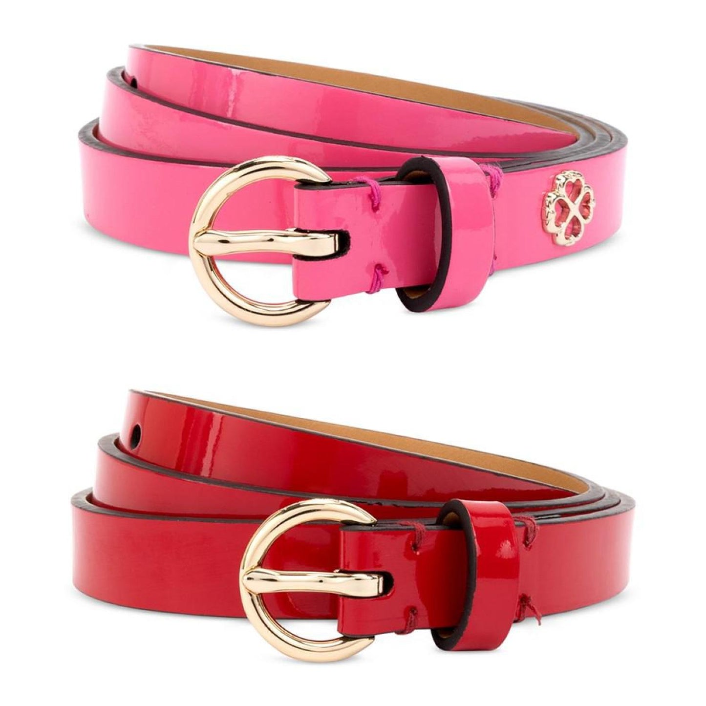 Women's 2-Pc. Patent Leather Belts