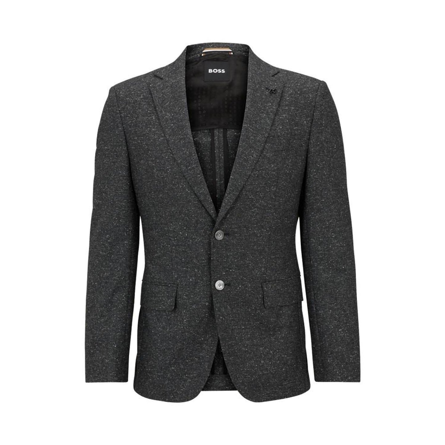 Men's Micro-Pattern Slim-Fit Jacket