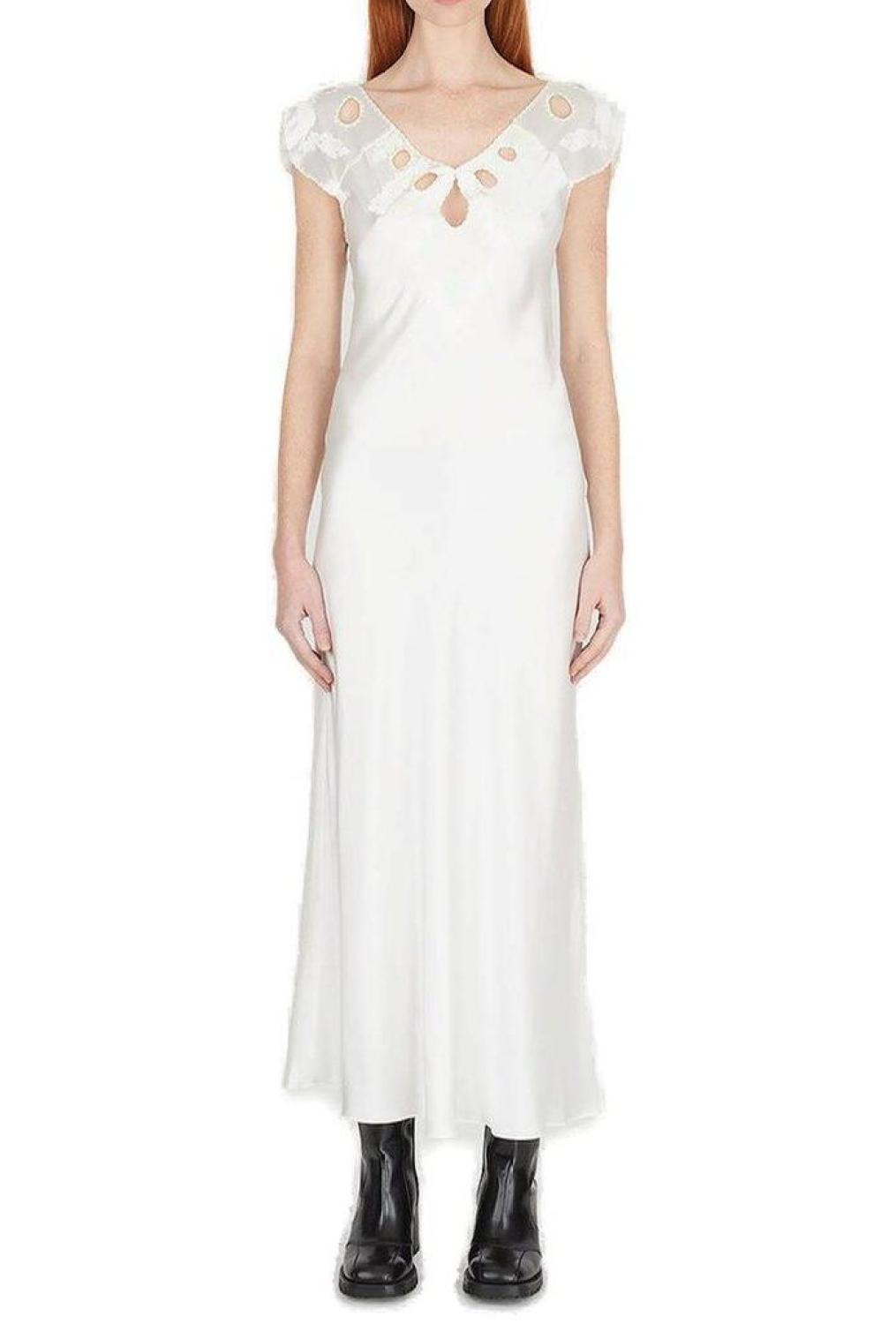 Marc Jacobs Embroidered Keyhole Slip Dress