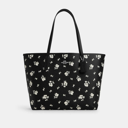 Coach Outlet City Tote With Floral Print