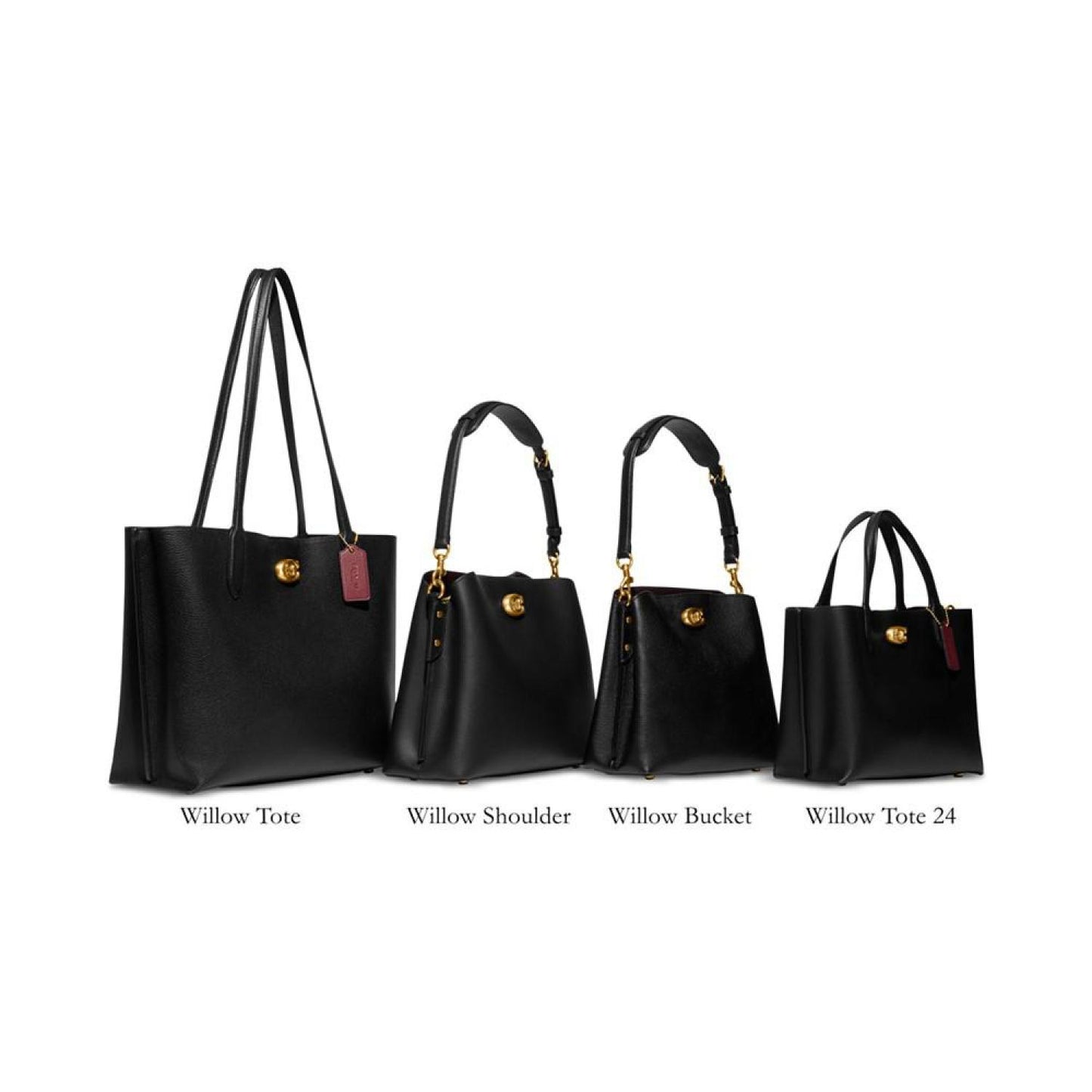 Colorblock Leather with Coated Canvas Signature Interior Willow Tote