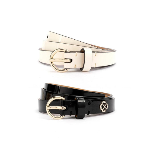 Women's 15mm 2 For 1 Belts Patent