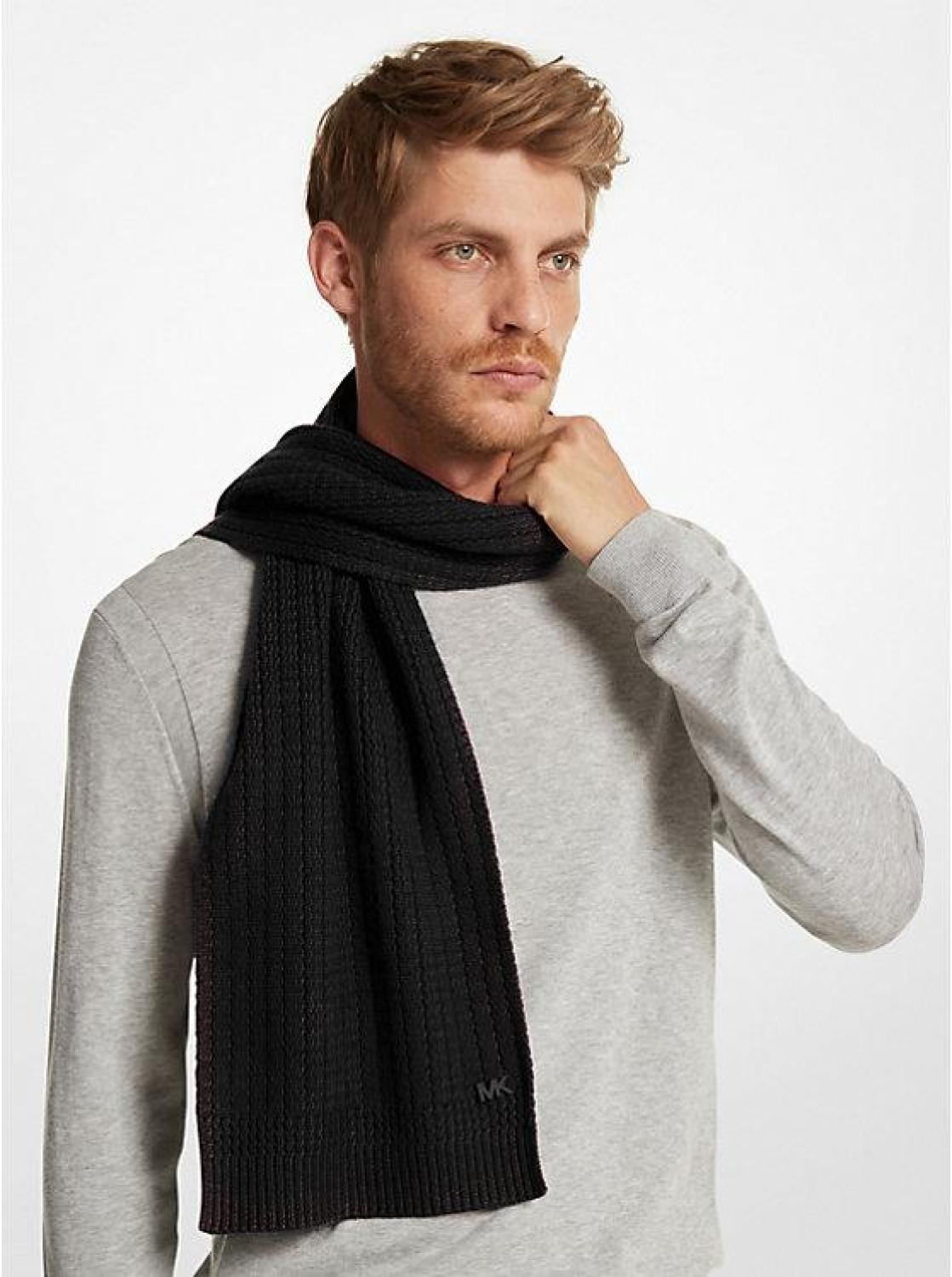 Textured Knit Scarf