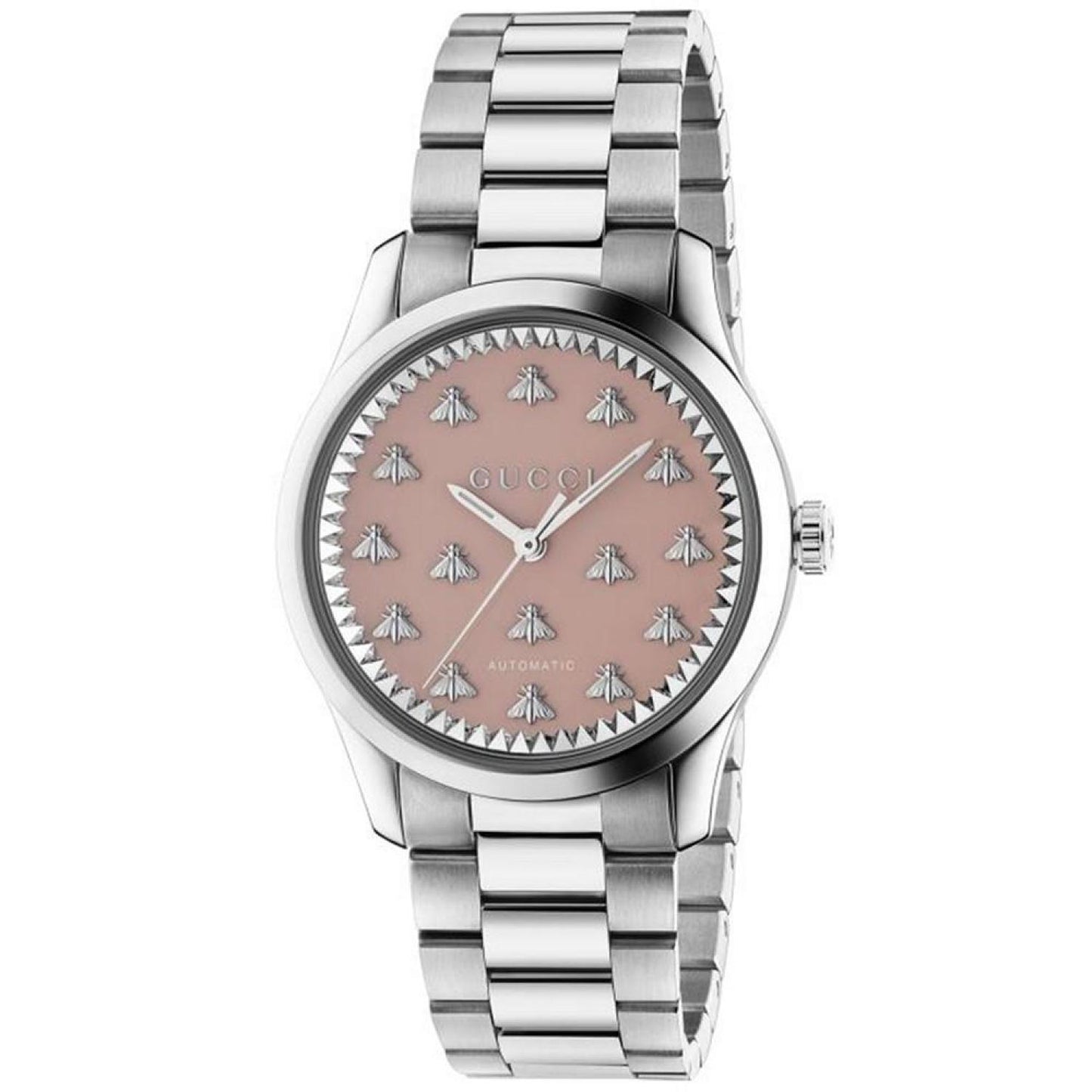 Women's Swiss Automatic G-Timeless Stainless Steel Bracelet Watch 38mm