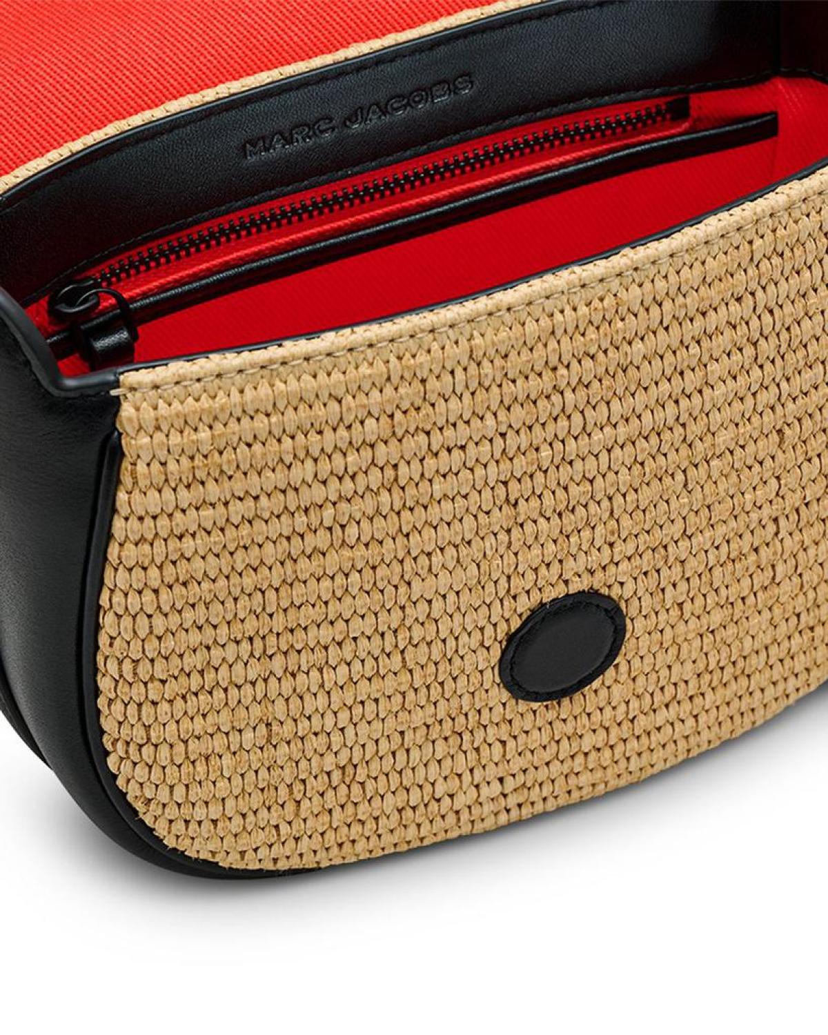 The Woven J Marc Small Saddle Bag