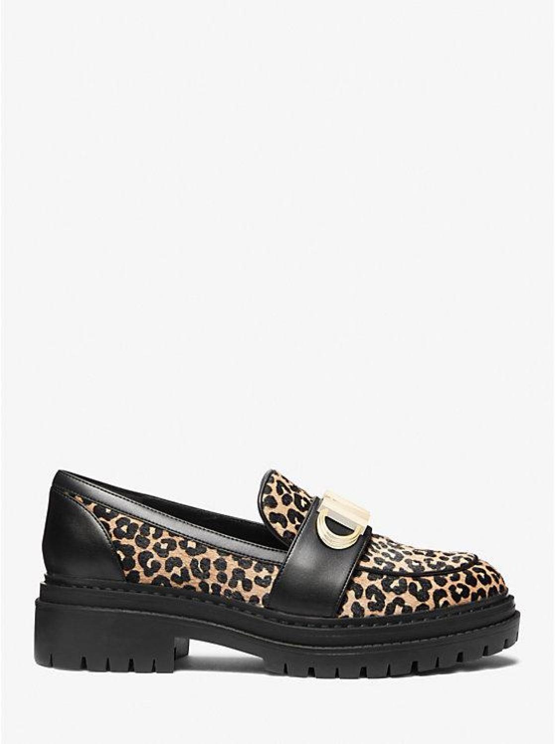 Parker Leopard Print Calf Hair Loafer