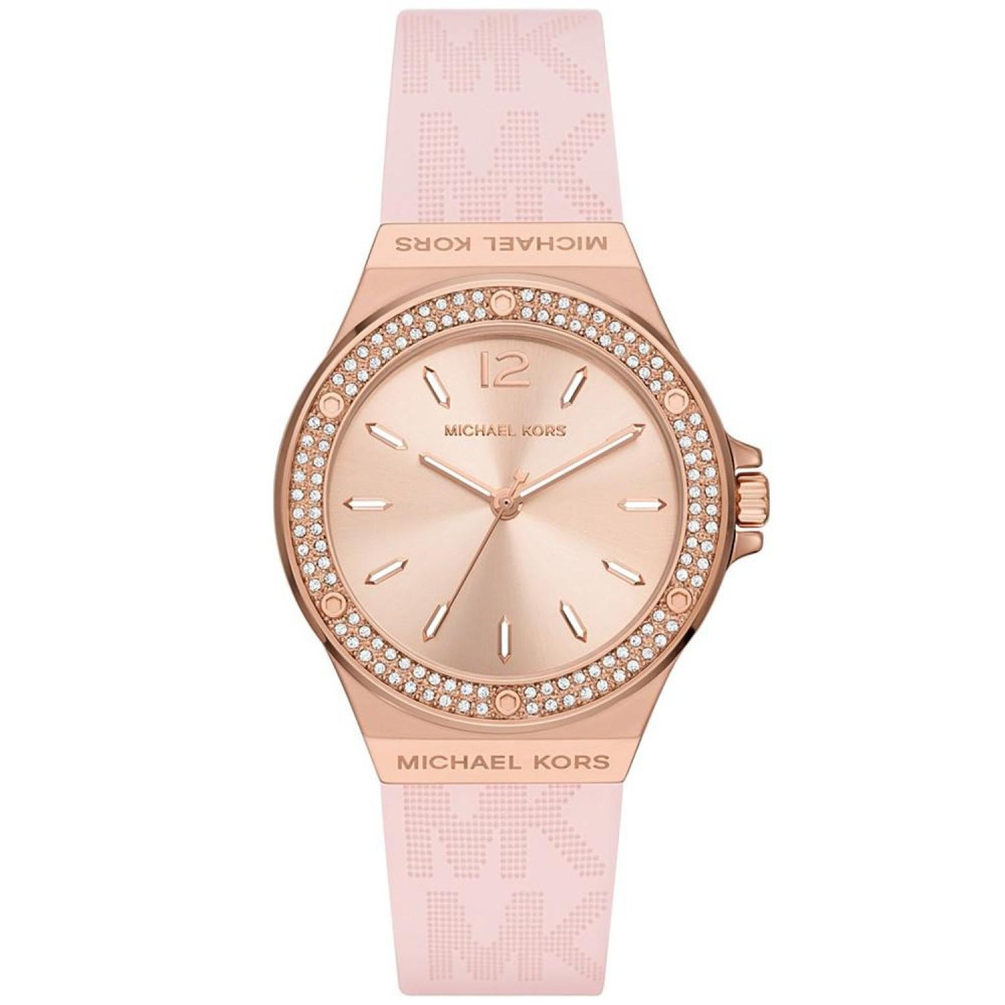 Women's Mini-Lennox Three-Hand Blush Silicone Strap Watch 37mm