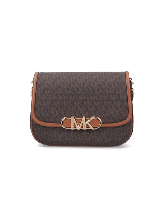 Michael Michael Kors Parker Monogram Logo-Patch Shoulder Bag