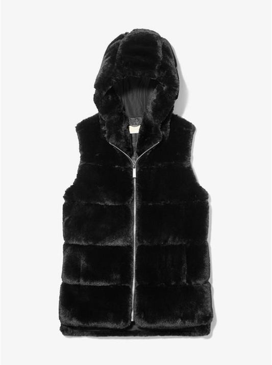 Faux Fur Hooded Vest