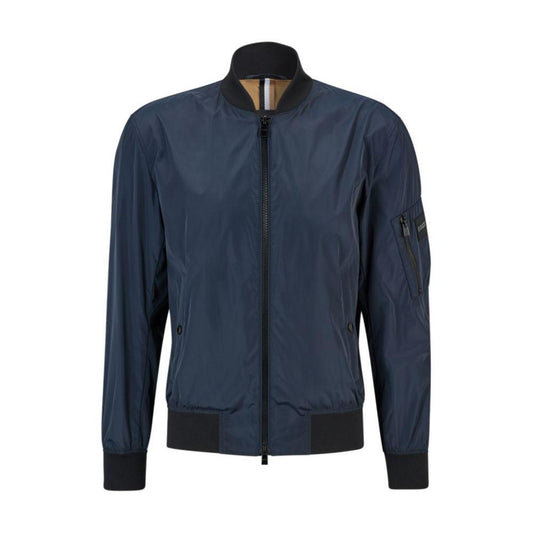 Regular-fit bomber jacket in recycled material