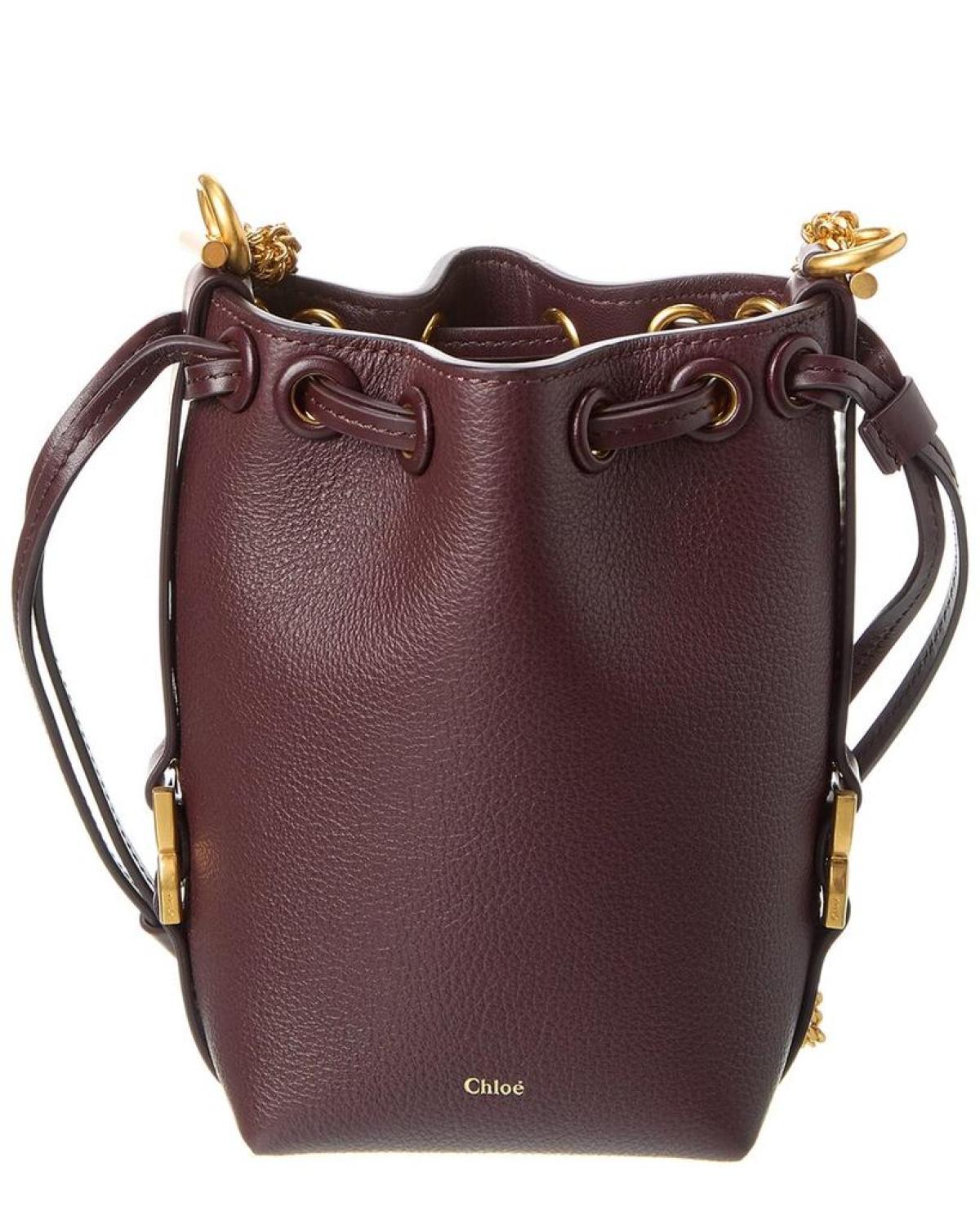 Chloé Marcie Micro Leather Bucket Bag