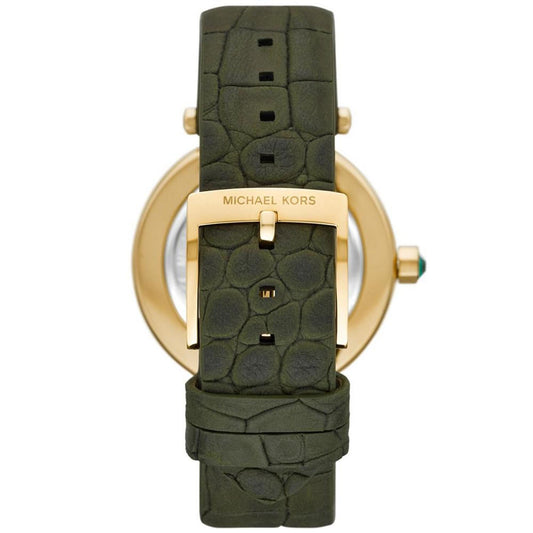 Women's Parker Quartz Three-Hand Amazon Green Suede Leather Watch 39mm