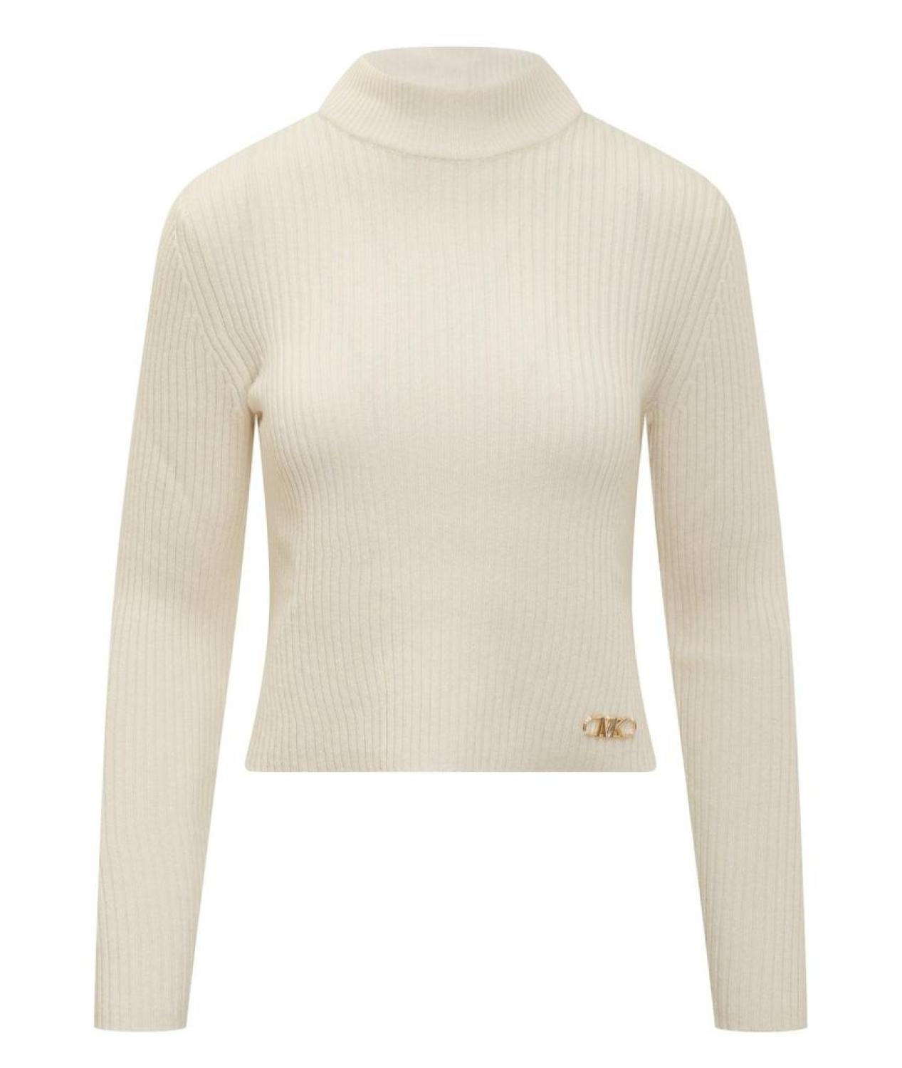 Michael Michael Kors Logo Plaque Knitted Jumper