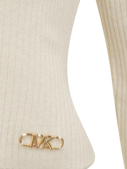 Michael Michael Kors Logo Plaque Knitted Jumper