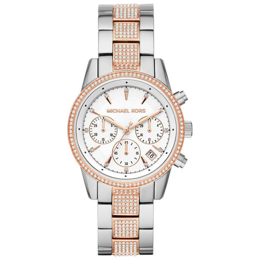 Women's Ritz Two-Tone Stainless Steel & Crystal-Accent Bracelet Watch