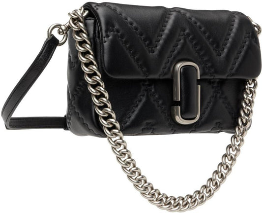 Black 'The Quilted Leather J Marc' Shoulder Bag