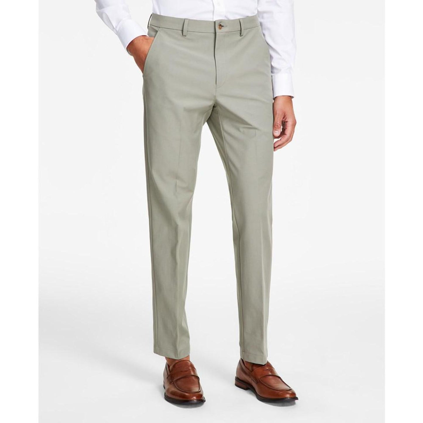 Men's Classic-Fit Solid Performance Stretch Dress Pants