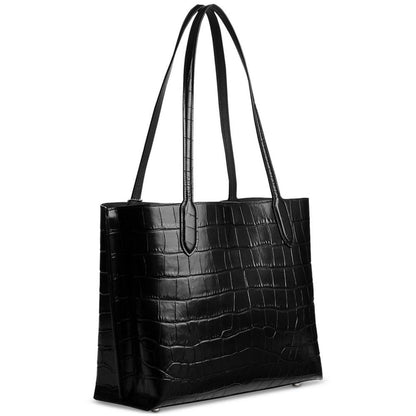 Embossed Croc Leather Willow Tote