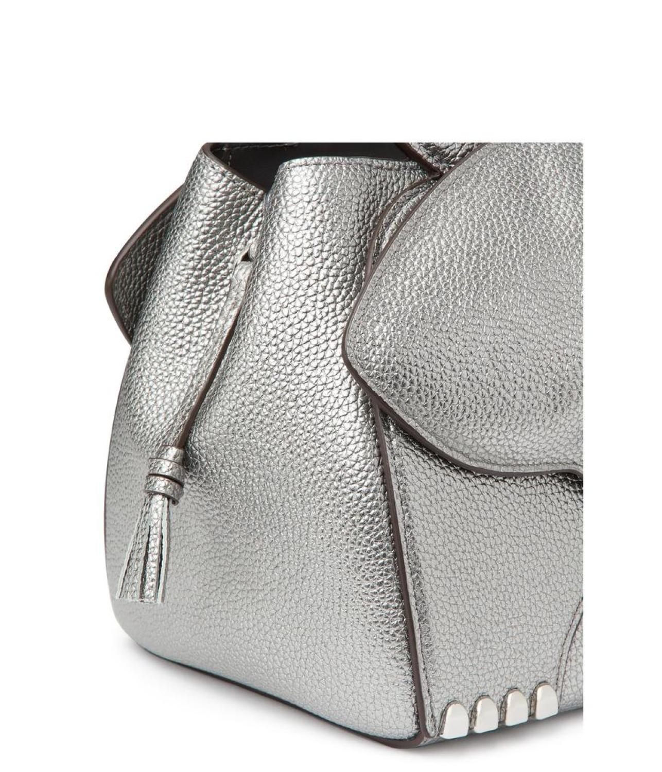 Ellie Metallic Pebbled Leather 3-D Elephant Top-Handle