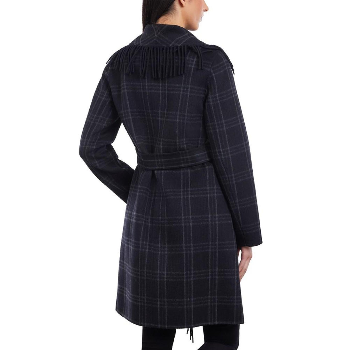 Women's Doubled-Faced Wool Blend Wrap Coat