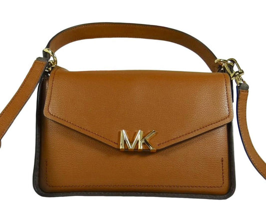 Michael Kors Sylvia Luggage Leather Convertible Shoulder Crossbody Bag