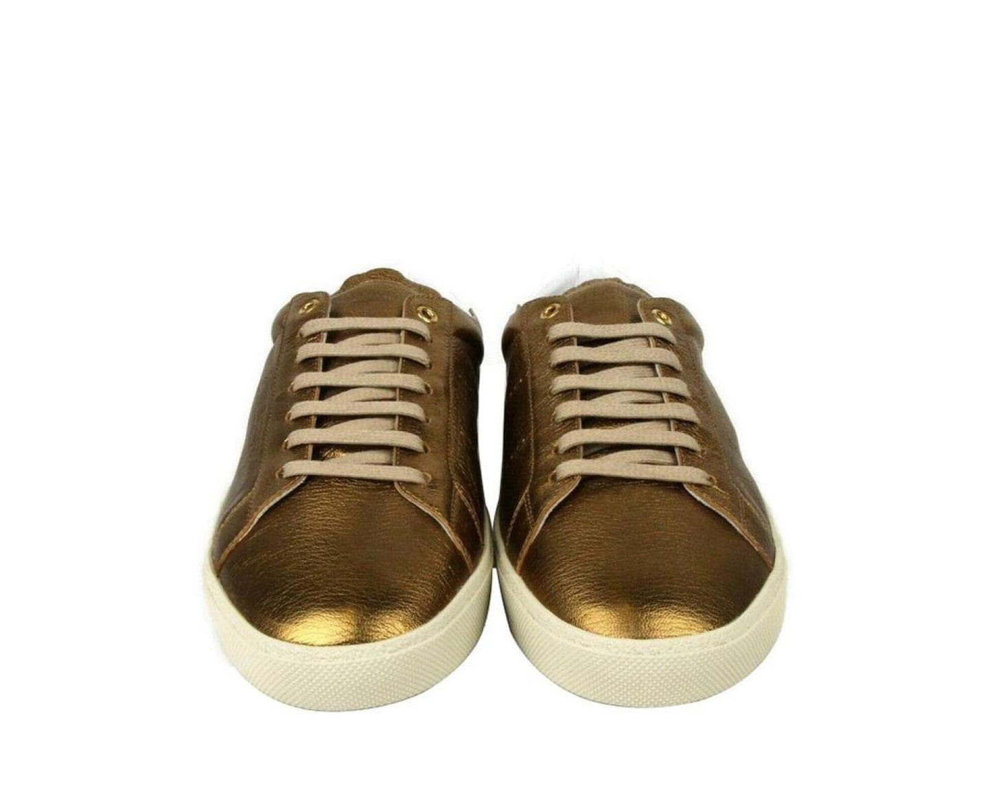 Saint Laurent Men's  Metallic Leather SL06 Sneakers