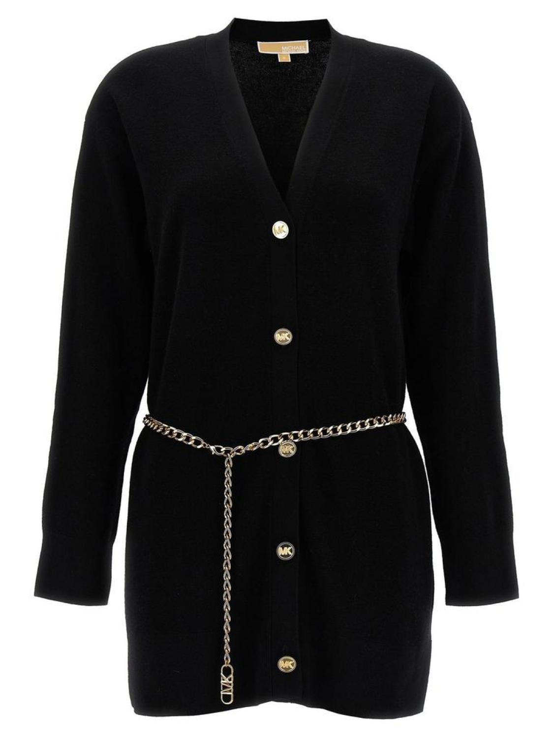 Michael Michael Kors V-Neck Belted Cardigan