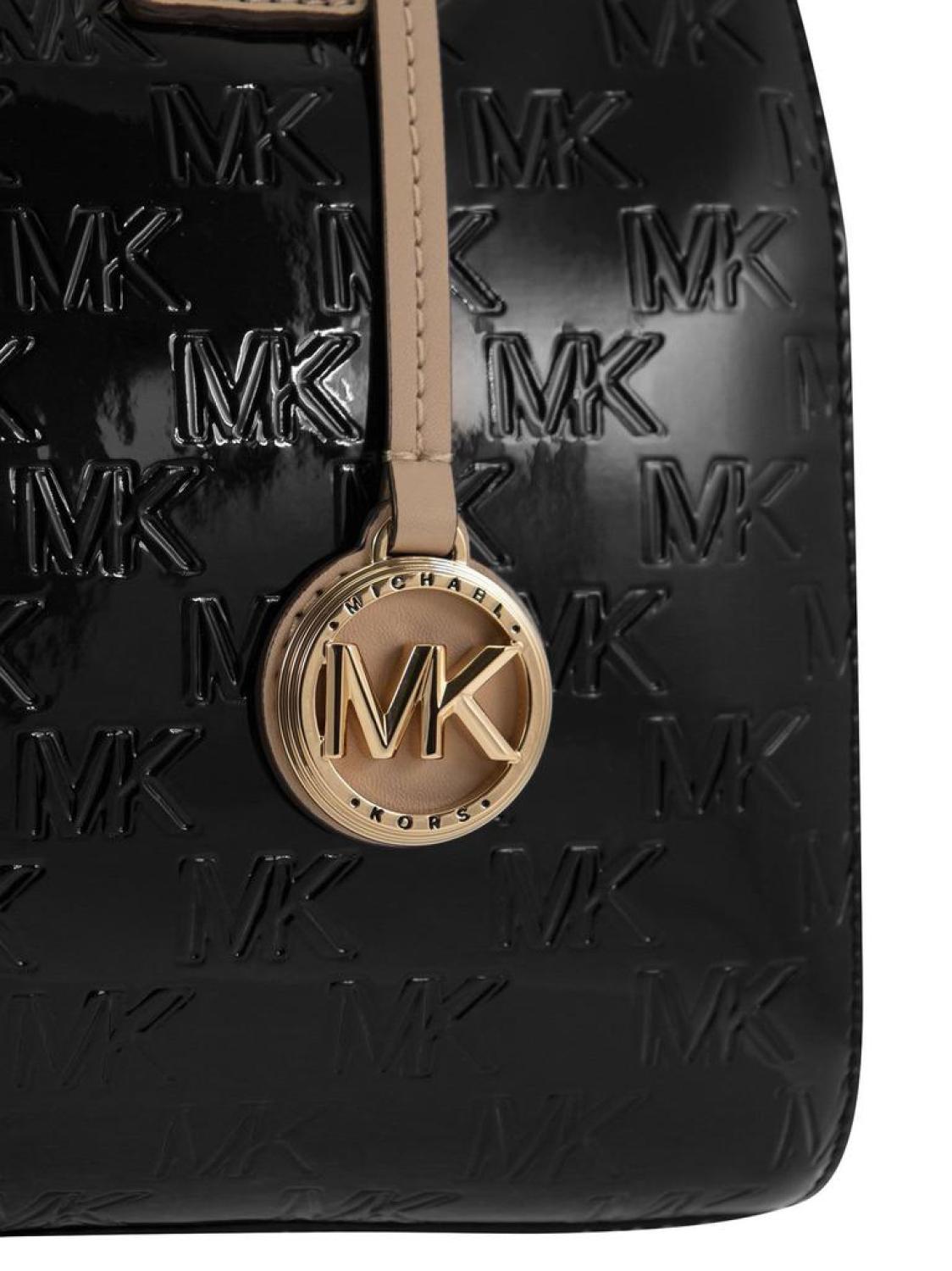 Michael Michael Kors Grayson Logo Embossed Medium Satchel Bag