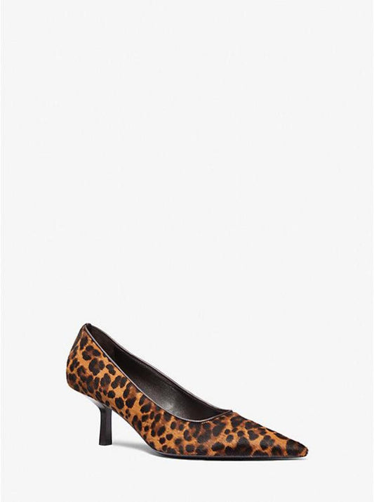 Frankie Leopard Print Calf Hair Pump