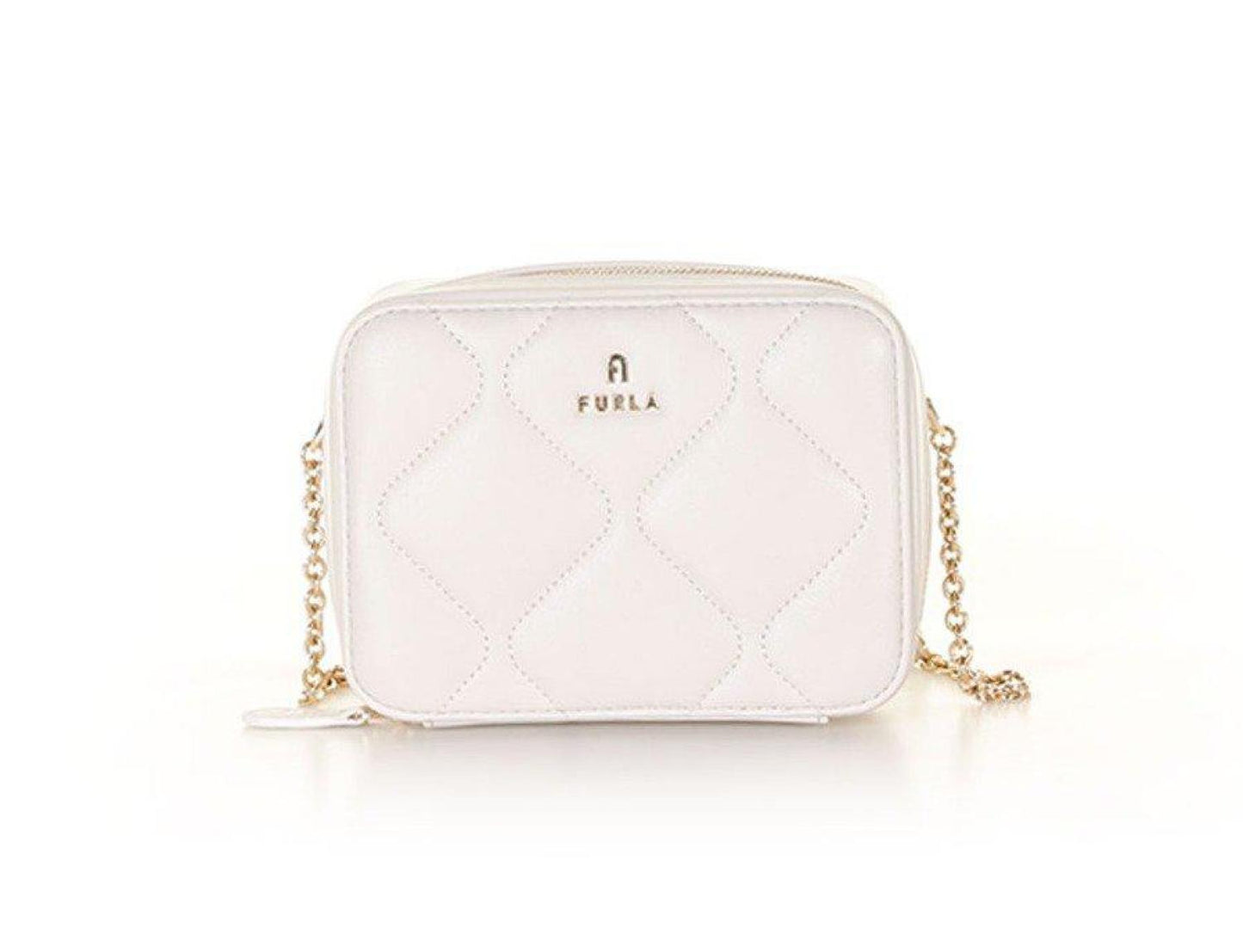 Furla Logo Lettering Zipped Shoulder Bag